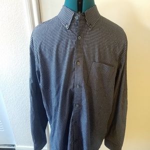 John Varvatos Star USA Mens Black Gingham Checked